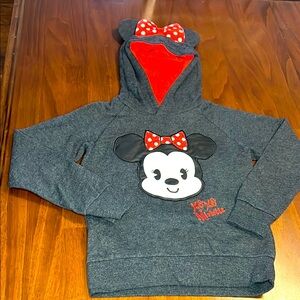 🏰Disney Kids Minnie Mouse Gray Hoodie🏰